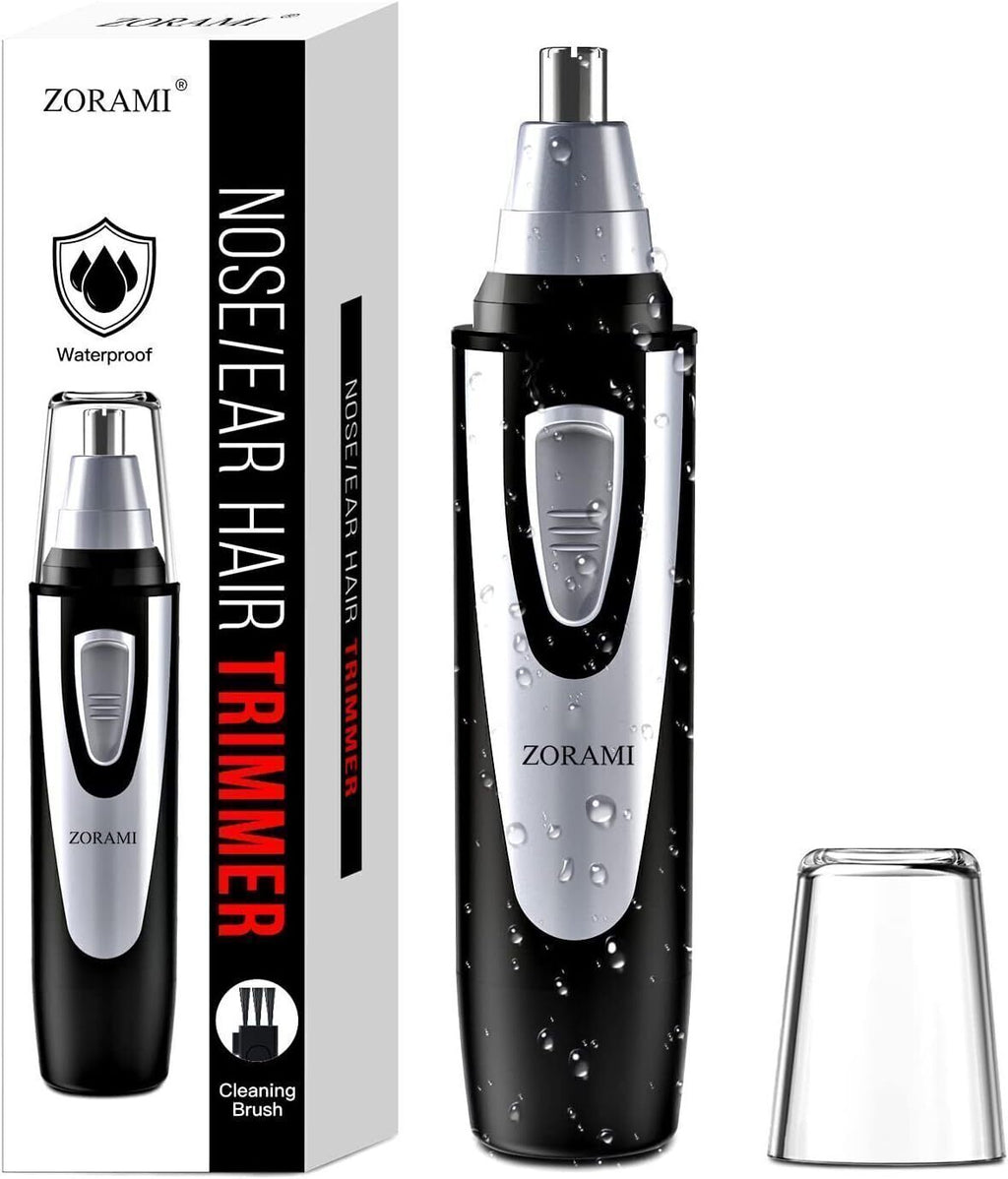 Ear Nose Hair Trimmer Dual Edge Blades Facial Hair Clipper, Black